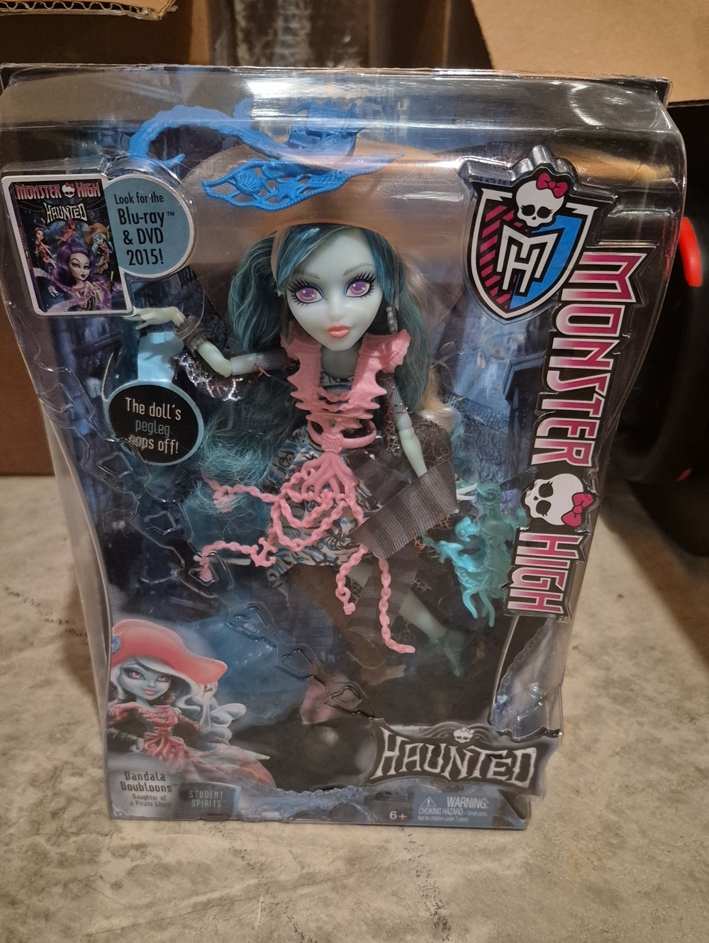 monster high Vandala Doubloons Doll - Teal, Pink & Purple ( Unopened CIB)